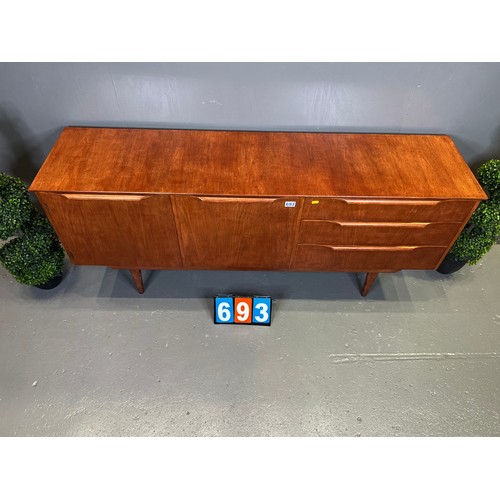 693 - Mid century teak sideboard (varnished)