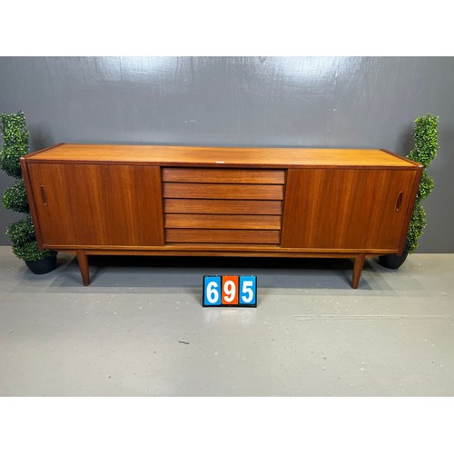 695 - Nils Jonsson Danish teak sideboard (veneer damaged on side)