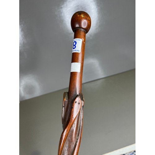 82 - Wooden barley twist walking stick