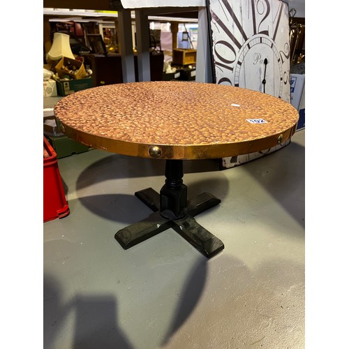 102 - Copper top coffee table