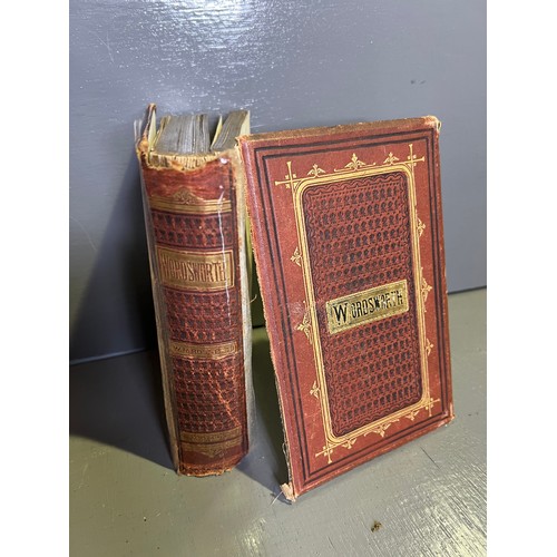 109 - Box books, bunyans works, words worth, hymns book 1879 please look at all photos