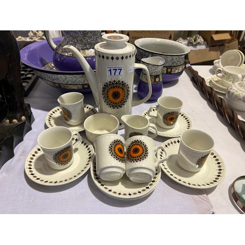 177 - Meakin studio coffee set