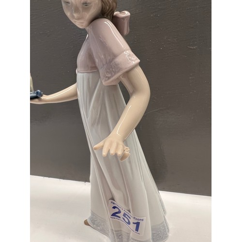 251 - Nao by Lladro figure girl holding candle