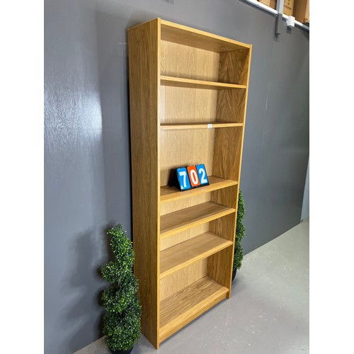 702 - Oak library bookcase