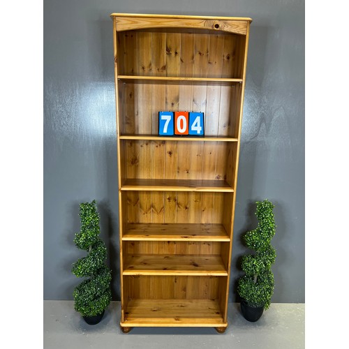 704 - Pine library bookcase