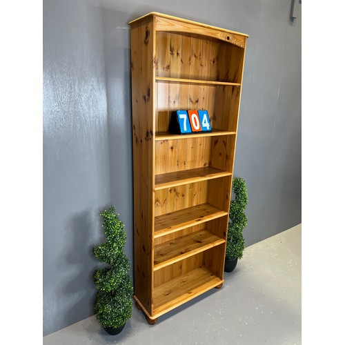 704 - Pine library bookcase