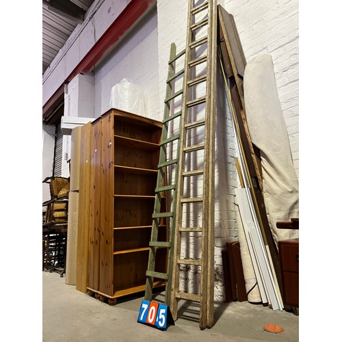 705 - Wooden ladders x2