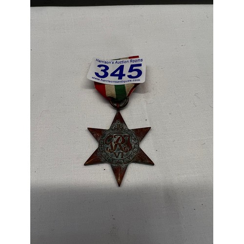 345 - Italy star medal