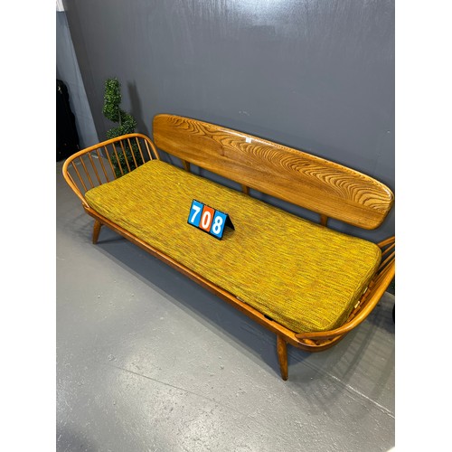 708 - Ercol day bed (blonde) (webbing A/F)