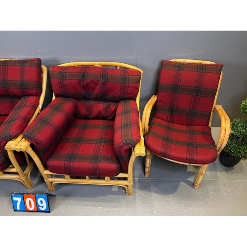 709 - 4 Bamboo chairs