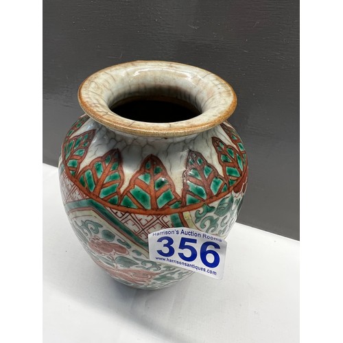 356 - 19t c Chinese famille rose jar