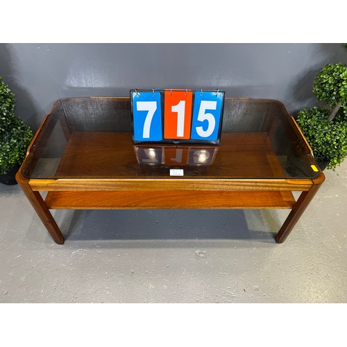 715 - Mid century teak coffee table by Myer