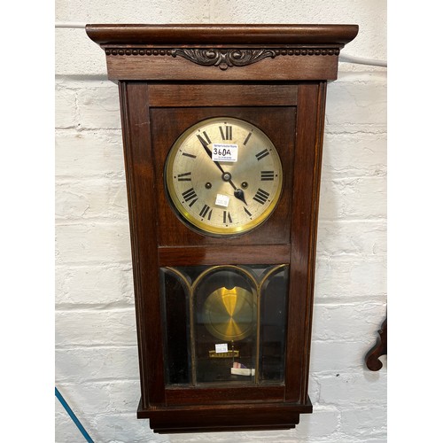 360a - Mahogany wall clock working