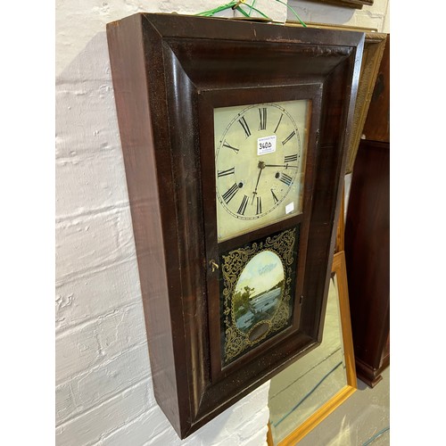 360d - Mahogany wall clock