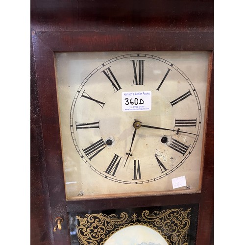 360d - Mahogany wall clock