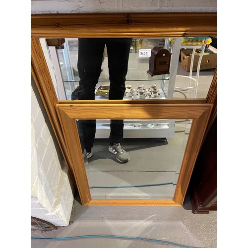 360e - 2 Pine framed mirrors