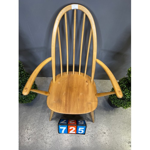 725 - Ercol blonde carver chair