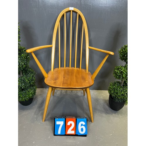 726 - Ercol blonde carver chair