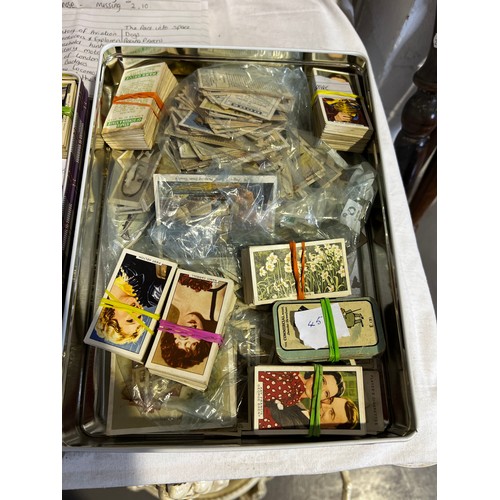 360t - 2 Tins cigarette cards