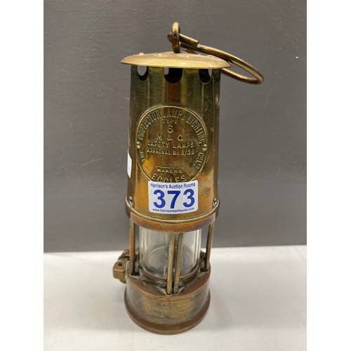 373 - Brass miners lamp