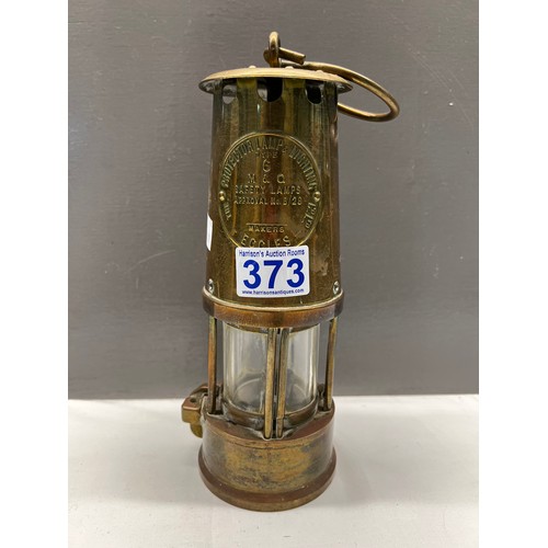 373 - Brass miners lamp