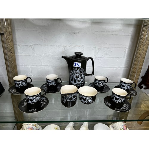 378 - Crown Devon fielding's coffee set