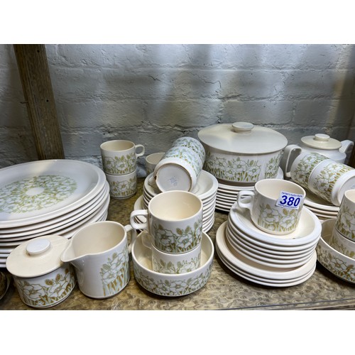 380 - Large quantity Hornsea 'flur pattern dinner/tea ware