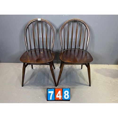 748 - Pair of ercol chairs