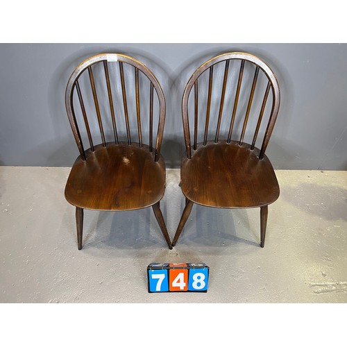 748 - Pair of ercol chairs