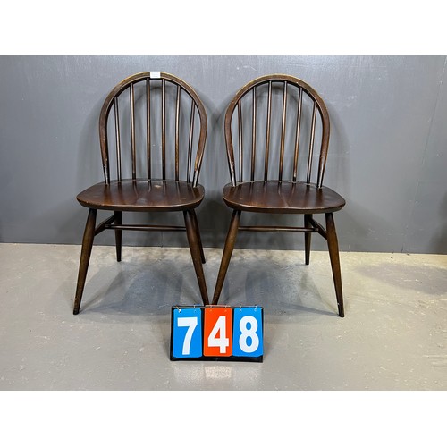 748 - Pair of ercol chairs