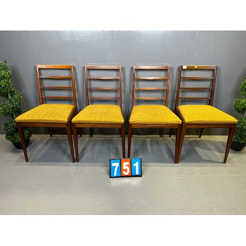 751 - Set of 4 McIntosh teak chair