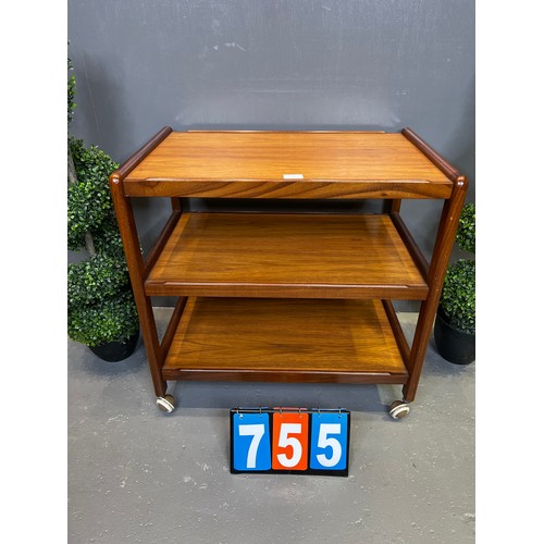 755 - Teak trolley mid century