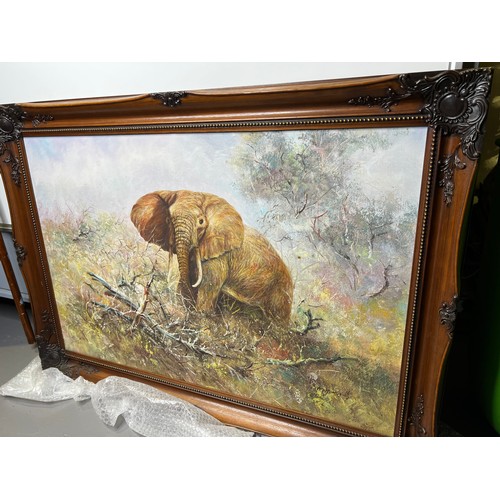 404 - Large elephant painting by Henderson