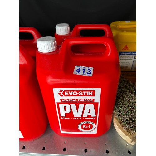 413 - 2x 5 litre EVO stik PVA