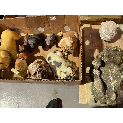 405b - Box bull dog figures