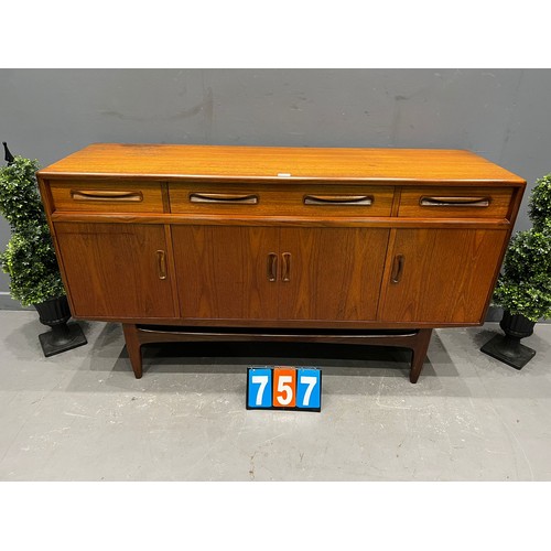 757 - G-plan teak sideboard (A/F top patchy)