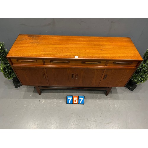 757 - G-plan teak sideboard (A/F top patchy)