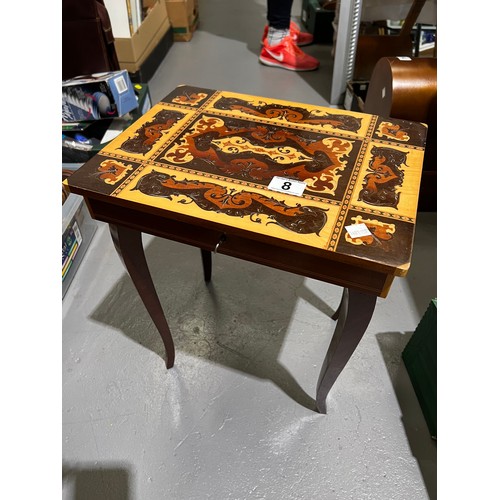 8 - Musical inlaid table