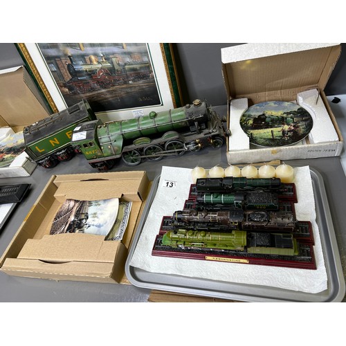 13 - Large quantity display trains inc pictures