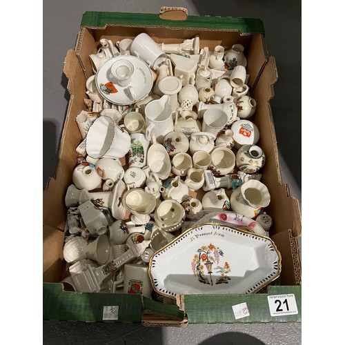 21 - Large quantity crested ware