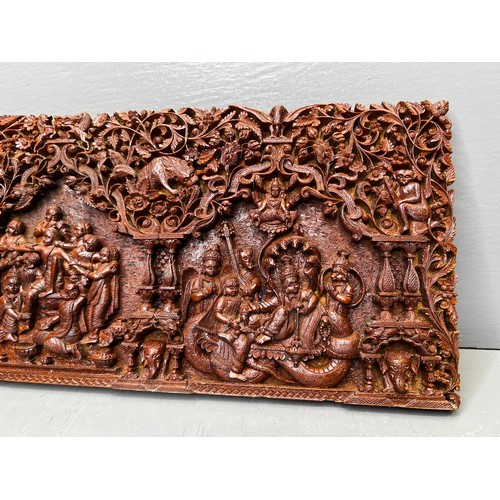 73 - Profusely carved plaque very rare superb detail