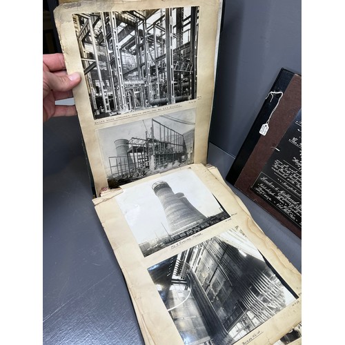 85 - 2 Early 20th century photo albums one of Blackburn meadows power station + playland