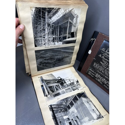 85 - 2 Early 20th century photo albums one of Blackburn meadows power station + playland