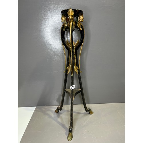 109 - Victorian Quality iron stand with hoof feet