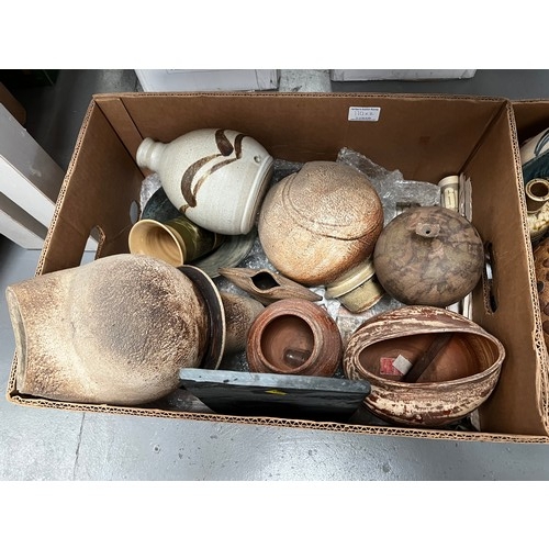 110 - 2 Box's of Art pottery.mid century & earlier