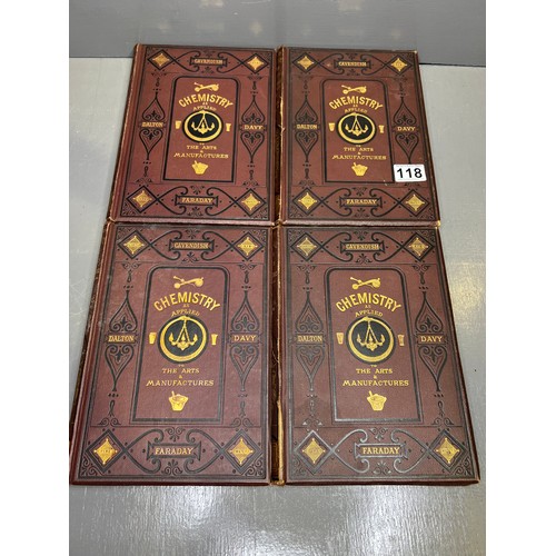 118 - Set of 4 Vintage Chemistry books