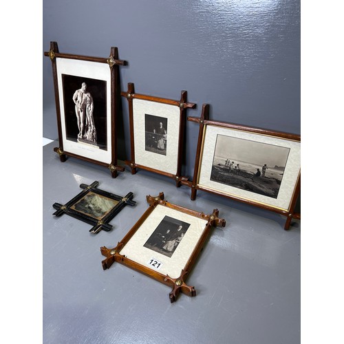 121 - 5 Victorian photo frames