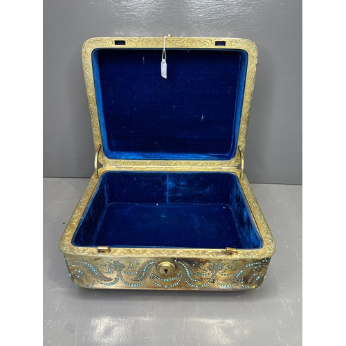 173 - (Super Quality ) Rare Continental Jewellery Casket set with Turquoise A/F