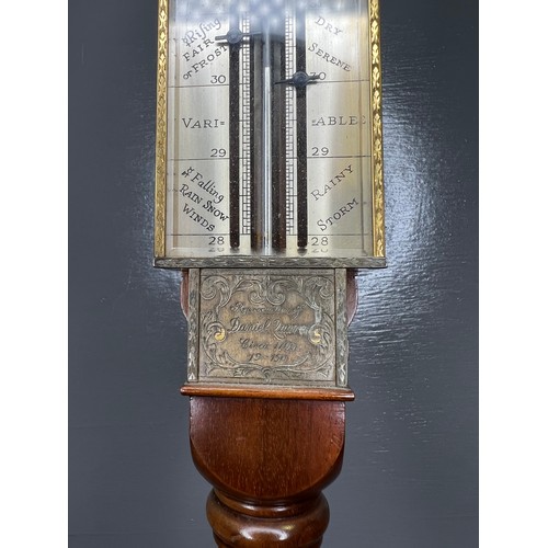 182 - Vintage barometer specially commissioned by Garrard the crown jewellers reproduction of Daniel Quare... 