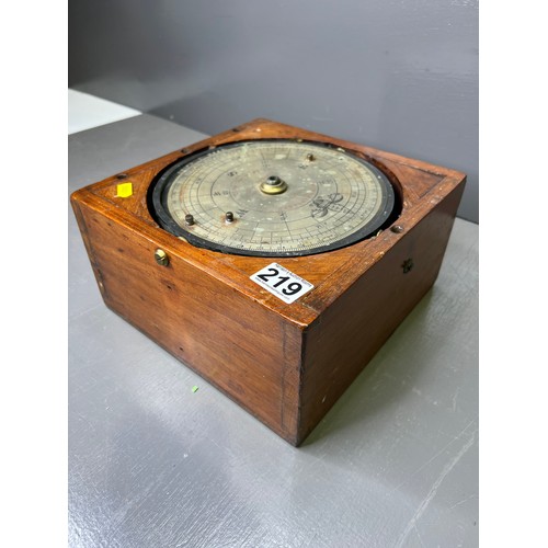 219 - Early 20th century nautical ship compass